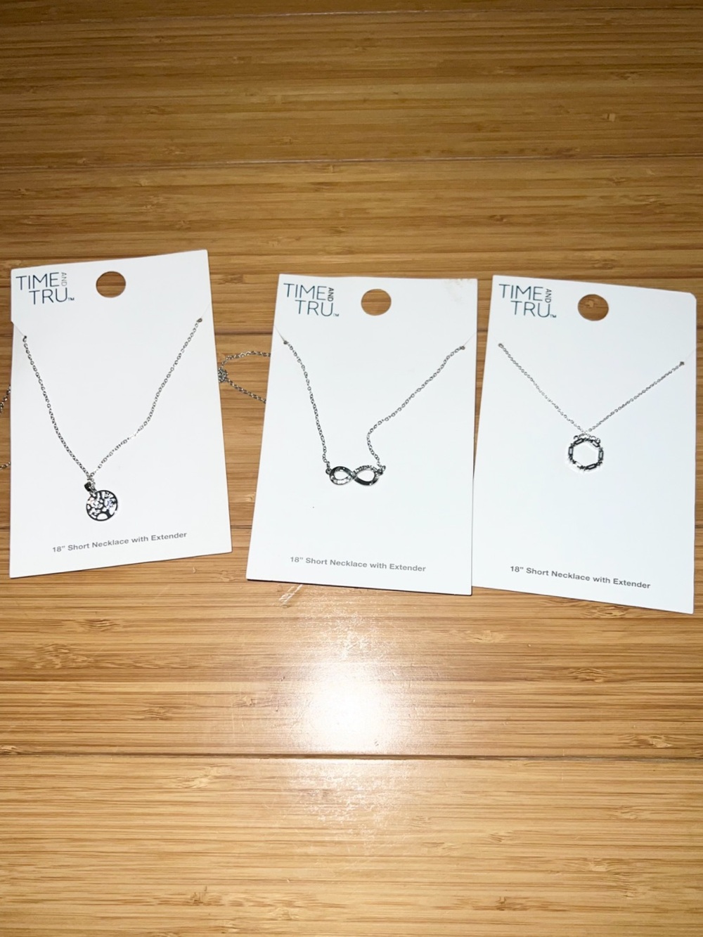 Three new necklaces by time and tru bundle